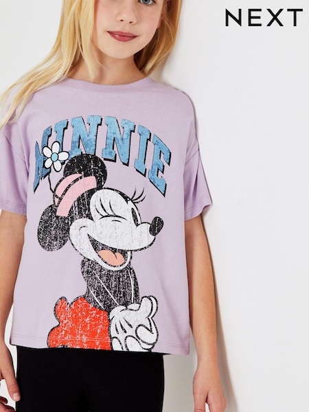 Minnie Mouse Purple Sequin License T-Shirt (3-16yrs) (C31806) | € 11 - € 16