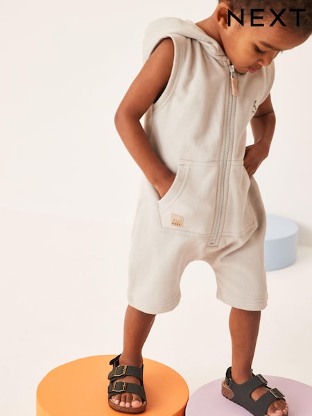 Stone - Dino Spike Sleeveless Hooded All-In-One (3mths-7yrs) (C32270) | 4 € - 5 €