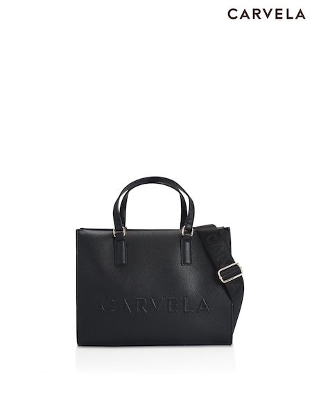 črna - Carvela Frame Midi Tote Bag (C32890) | € 157