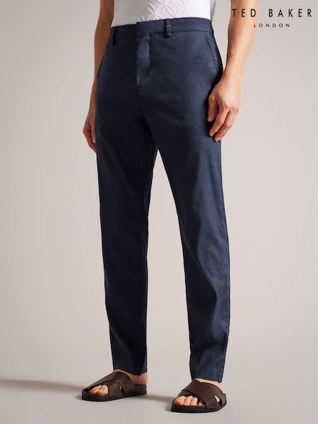 Ted Baker Kimmel Linen Blend Half Elasticated Trousers (C33071) | €64