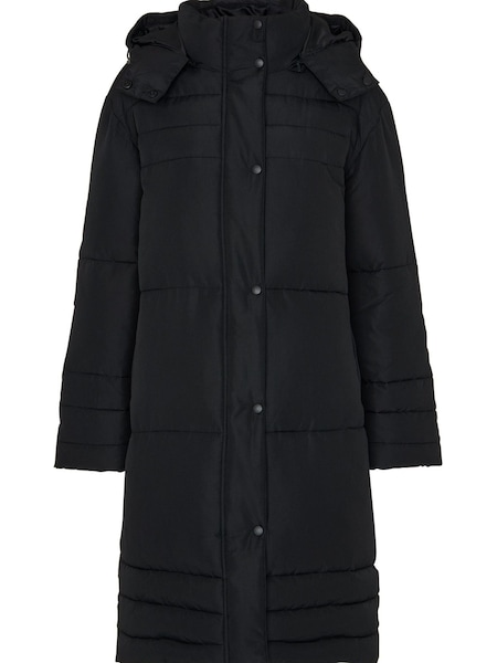 Whistles Becky Longline Black Puffer Coat (C33734) | €137