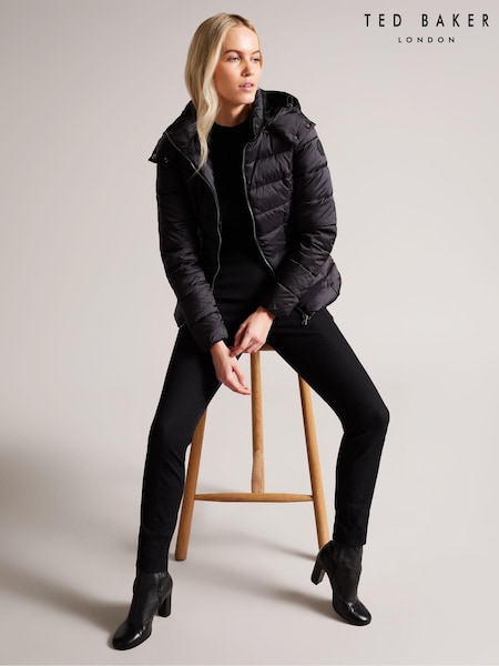 Ted Baker Black Short Abbiiee Padded Jacket (C34509) | €64