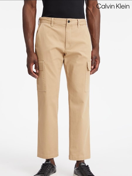 Calvin Klein Natural Straight Fit Cargo Trousers (C34540) | €59