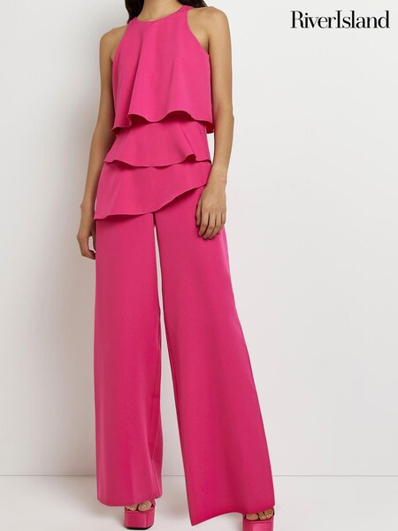 River Island Pink Jumpsuit with overlays (C35260) | €37