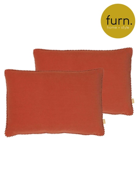 furn. 2 Pack Orange Cosmo Filled Cushions (C35329) | €27
