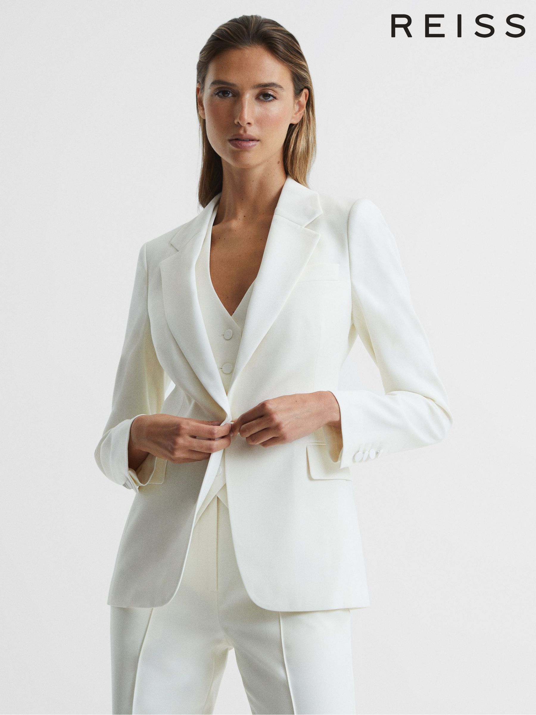 Reiss white jacket top