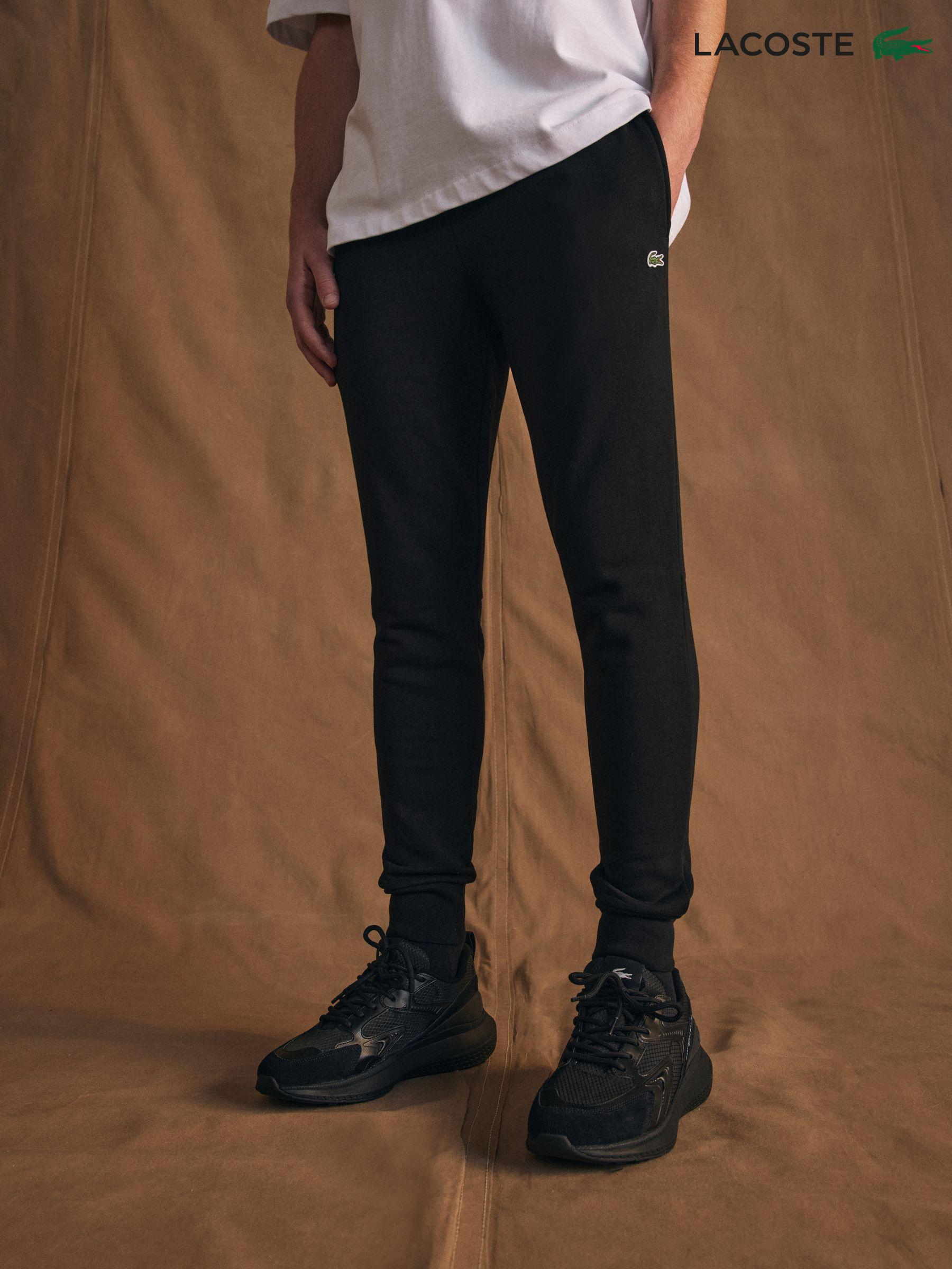 Lacoste slim cuffed fleece joggers shop