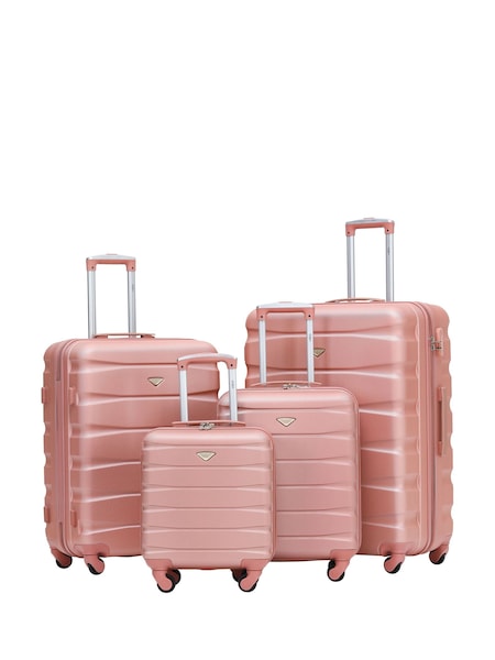 Rdeče zlato - Flight Knight Hardcase Lightweight Suitcases Set of 4 With 4 Wheels (C37078) | € 224