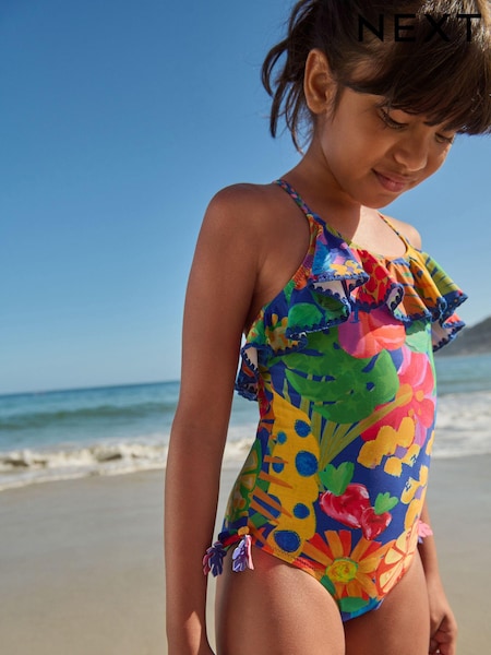 Tropic-Blau - Ruffle Swimsuit (3-16yrs) (C37461) | 8 € - 10 €