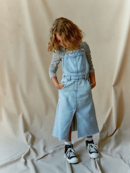Blue Denim Maxi Pinafore Dress (3-16yrs) (C37492) | € 11 - € 15