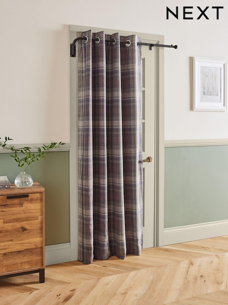Black 28mm Door Curtain Pole (C37570) | SGD 37
