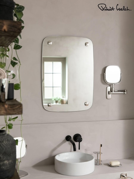 Robert Welch Silver Burford Wall Mirror (C37581) | €198