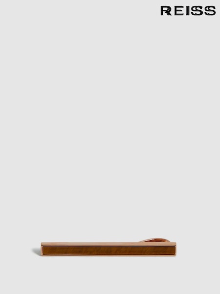 זהב אדום - Reiss Ardley Stone Insert Tie Bar (C37804) | ‏423‏₪