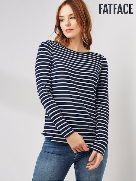 FatFace Breton Navy Blue T-Shirt (C37883) | €21