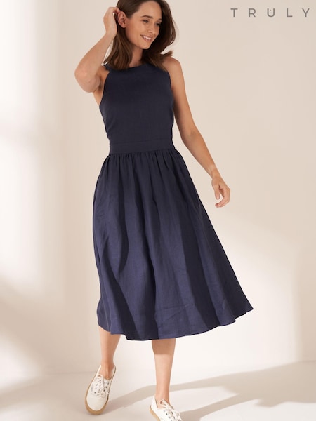 Truly Linen Midi Dress (C37901) | €56