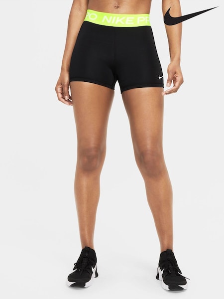 Nike Black/Lime Pro 3" Shorts (C38110) | €13.50