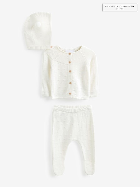 The White Company Organic Cotton Knitted White Gift Set (C38168) | 99 €