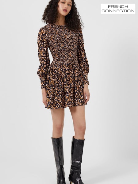 French Connection Blue Berrit Colette Crepe Dress (C38386) | €47.50
