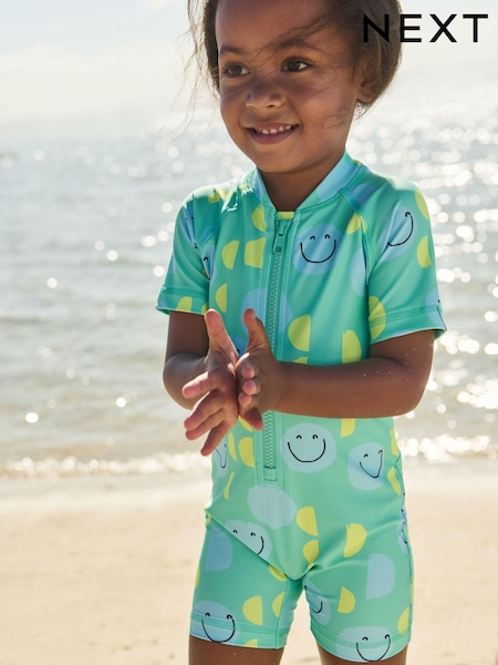 Mint Green Sunsafe Swimsuit (3mths-7yrs) (C38532) | AED46 - AED53