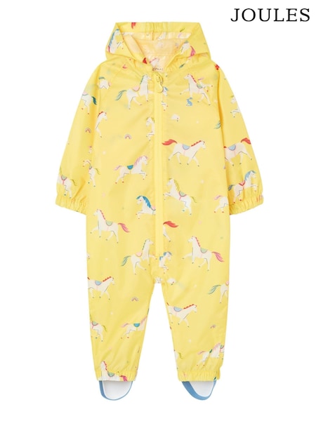 Joules Yellow Waterproof Recycled Puddlesuit 1-3 Years (C38835) | € 14