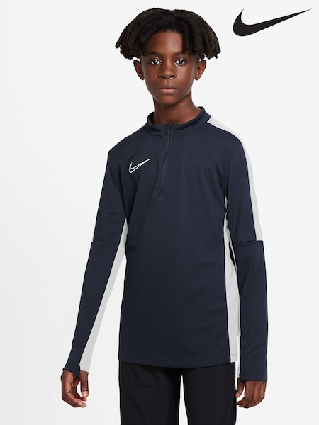Nike Navy/White Dri-FIT Academy Half Zip Training Drill Top (C39470) | €24