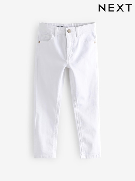 White Skinny Fit Stretch Jeans (3-17yrs) (C40091) | €19 - €26