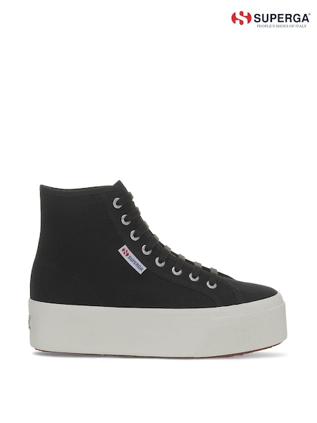 Superga 2708 Hi Top Black Trainers (C40641) | €60