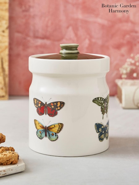 Portmeirion White Botanic Garden Harmony Canister 18cm (C40750) | €53