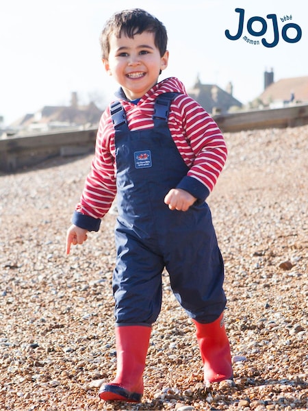 JoJo Maman Bébé Navy Blue Pack-Away Waterproof Dungarees (C40801) | 1,923 UAH - 2,073 UAH