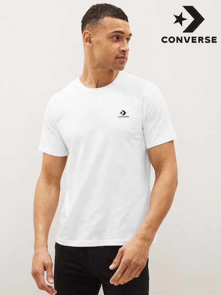 Converse White 100% Cotton Classic T-Shirt (C40883) | €30