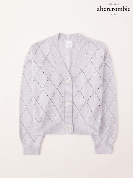 Abercrombie & Fitch Pointelle Button Up Cardigan (C41079) | €24