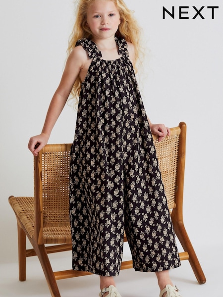 Schwarz - Printed Frill Jumpsuit (3-16yrs) (C42115) | 11 € - 15 €