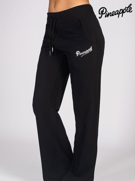 Pineapple Black Womens Essential Wide Leg Joggers (C42309) | €45