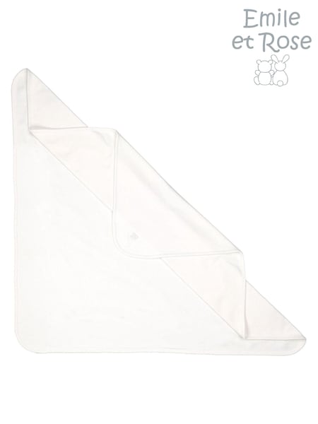 Hvid - Emile Et Rose Soft 100% Cotton Baby Blanket (C43556) | DKK325