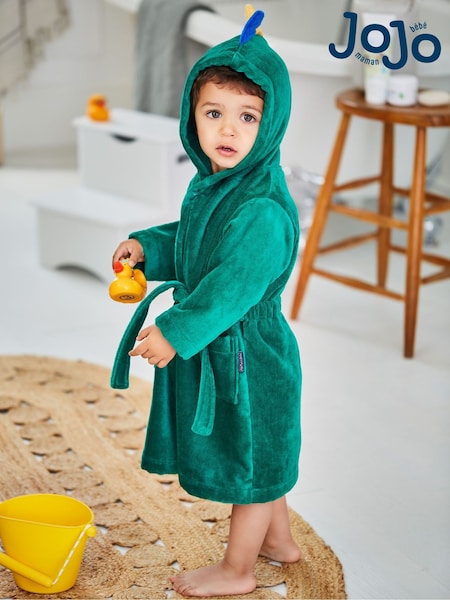 Zöld dinoszaurusz - Jojo Maman Bébé Cotton Towelling Robe (C43561) | 14 310 Ft