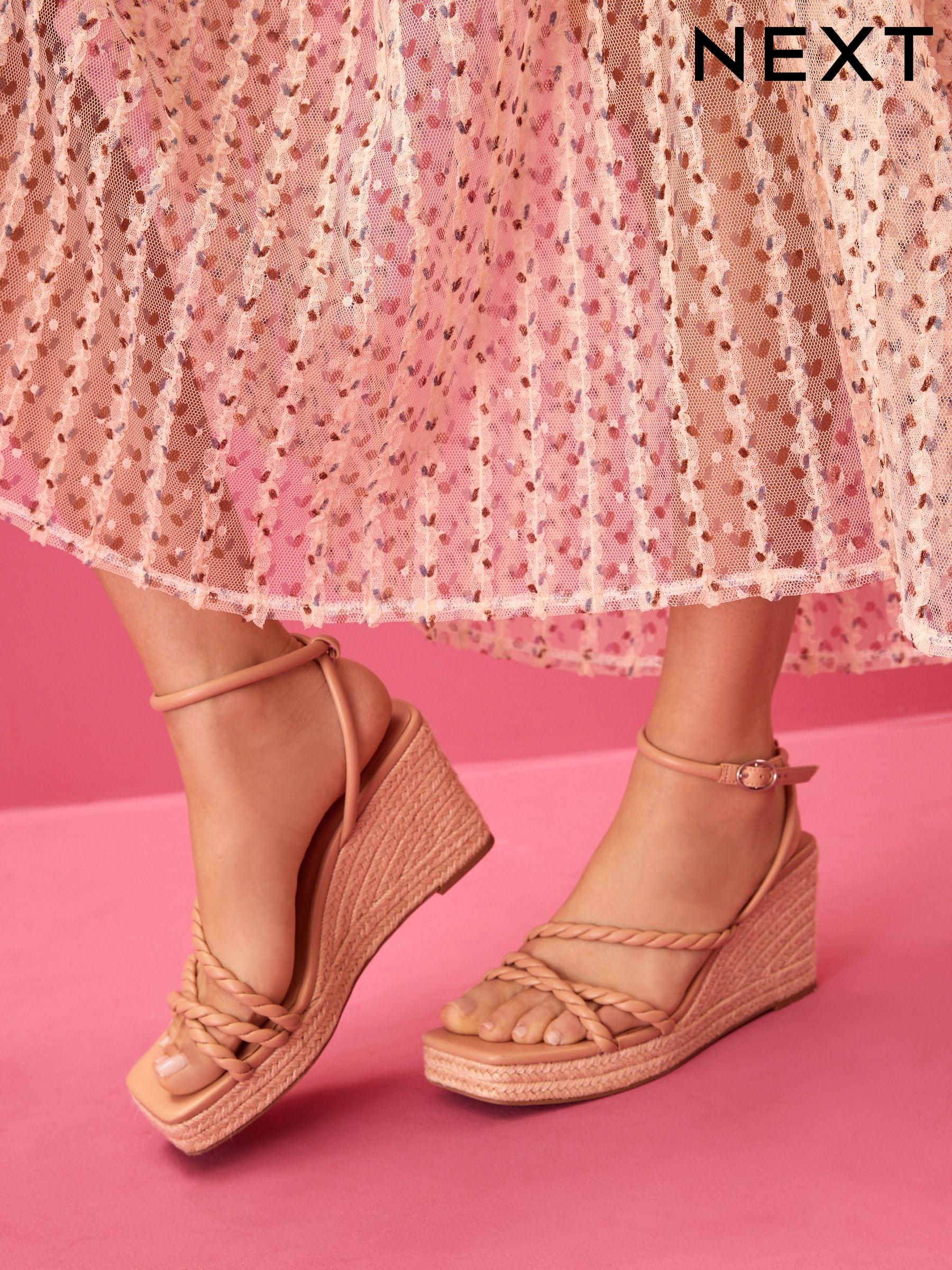 Nude wedge flip flops best sale