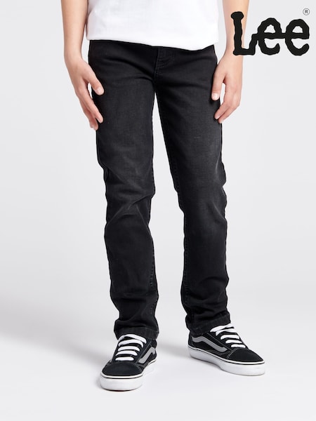Model negru prespălat - Lee Boys Luke Slim Fit Blugi (C44187) | 188 LEI - 250 LEI
