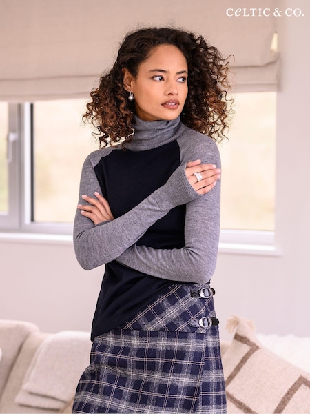 Celtic & Co. Blue Merino Jumper (C44343) | ₪498