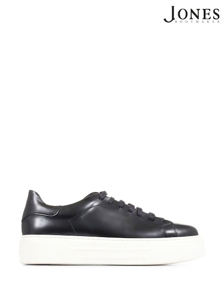 Jones Bootmaker Black Sylvia Chunky Platform Trainers (C44623) | AED123