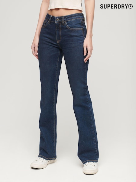 Superdry Blue Mid Rise Slim Flare Jeans (C44807) | €41.50