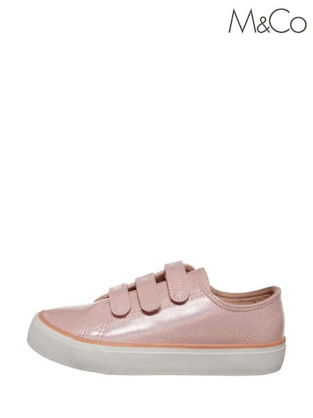 M&Co Girls Pink Metallic Trainers (C44897) | €4 - €5