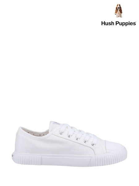 Alb - Pantofi de antrenament din pânză Hush Puppies Brooke (C44932) | 188 LEI