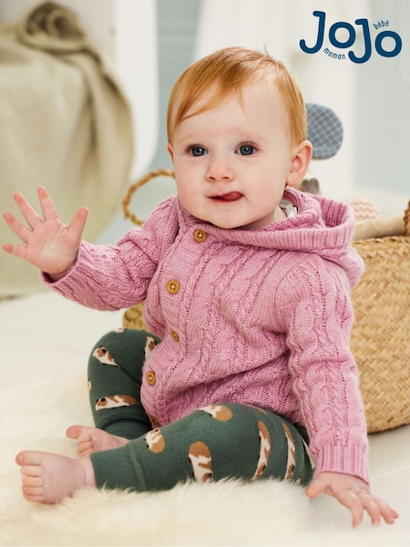 JoJo Maman Bébé Green Guinea Pig Extra Thick Leggings (C45024) | $22