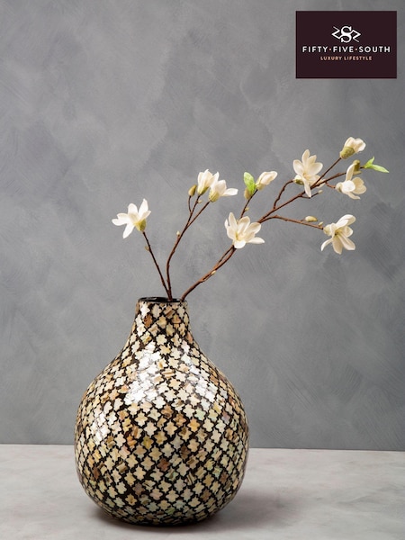 Fifty Five South Bronze Complements Decorative Bamboo Viscose Vase (C45150) | kr900