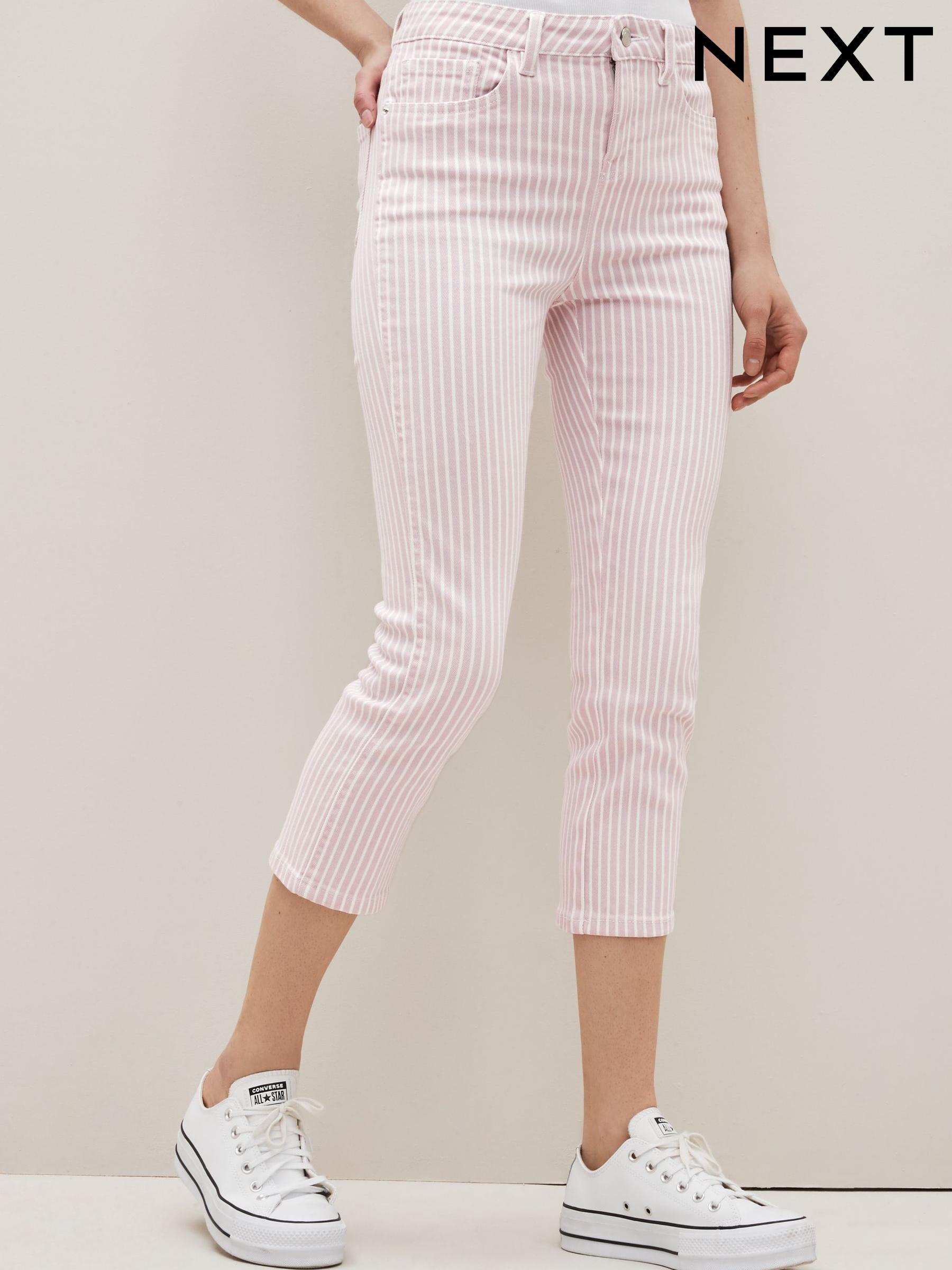 Jeans with pink stripe clearance