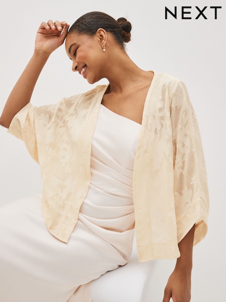 Nude - Sheer Embroidered Kimono (C45326) | 26 €