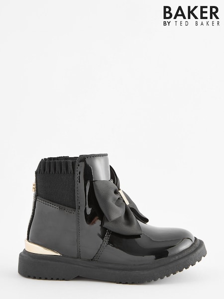 Baker by Ted Baker Girls Chelsea Boots with Bow (C45482) | AED143