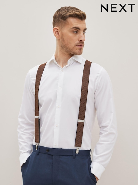 Tan Brown Textured Braces (C45653) | LEI 108