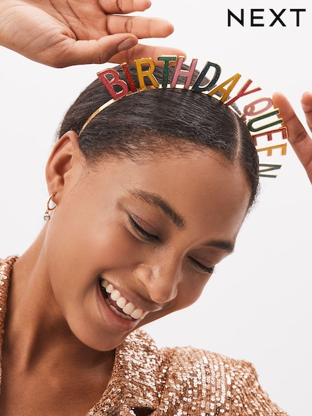 Multi Birthday Queen Headband (C45992) | €8.50