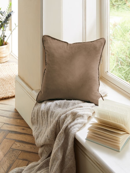 Mid Natural 43 x 43cm Matte Velvet Cushion (C46018) | €5